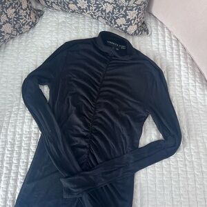 Veronica Beard Elegant Black Long Sleeve Top